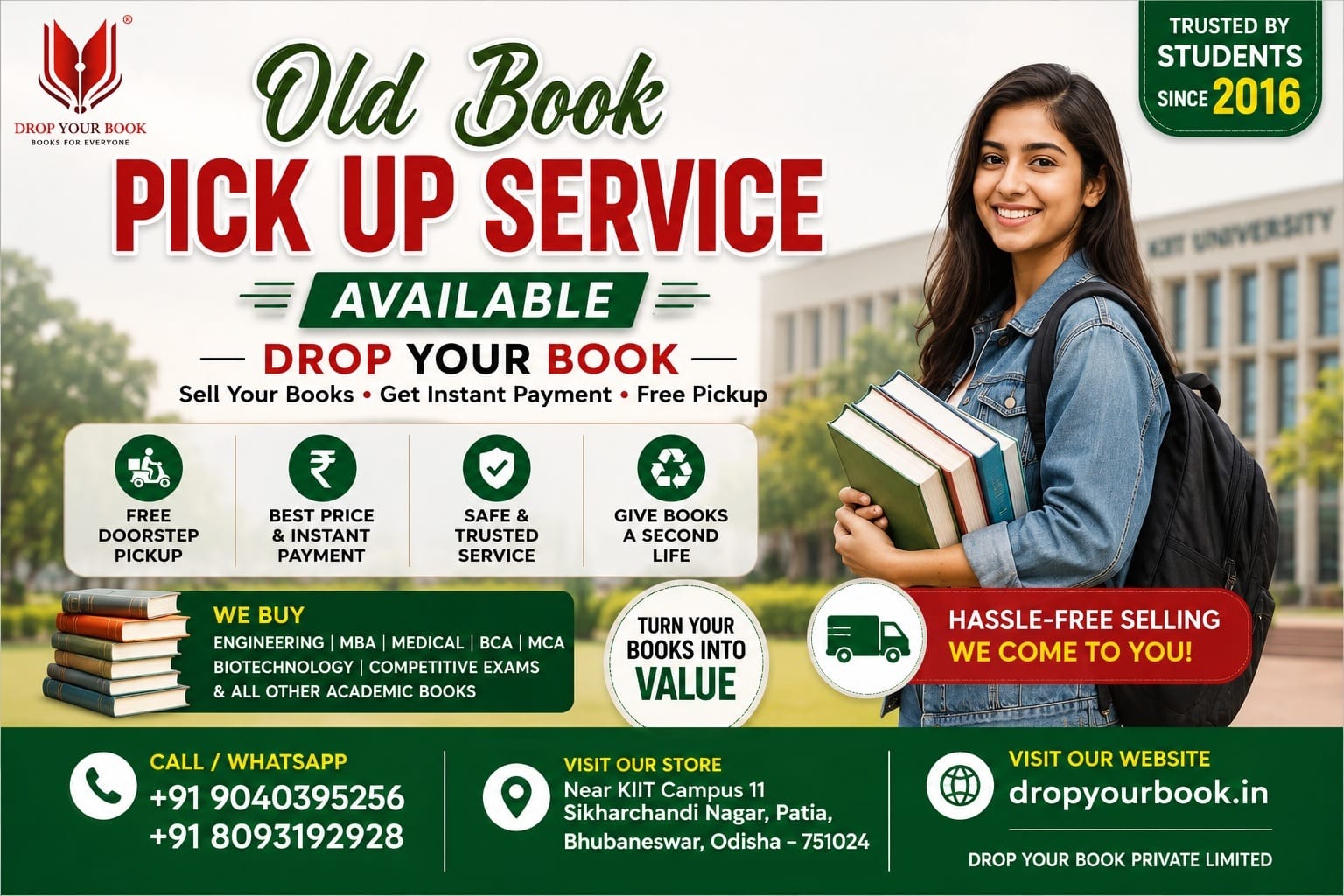 Old Book Pick Up Service in Bhubaneswar | Free Doorstep Pickup – Drop Your Book