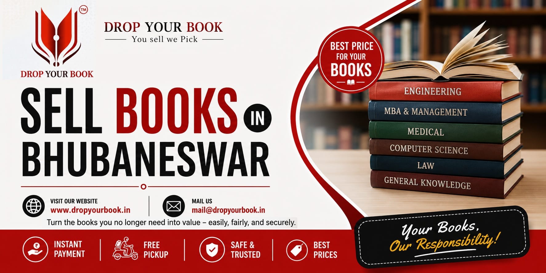 Sell Books in Bhubaneswar | Free Doorstep Pickup & Best Book Evaluation